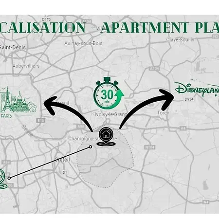 Apartment Le Casenave - Very Quiet And Comfortable Chennevieres-sur-Marne